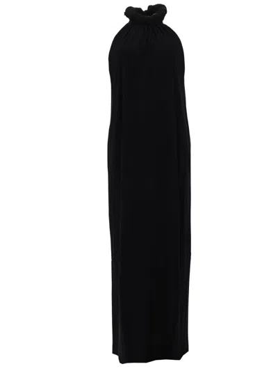Nude Cotton Mini Dress For Women In Black