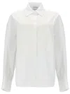 Nude Camicia Con Inserti In Pizzo In White