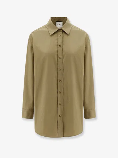Nude Cotton Shirt In Green