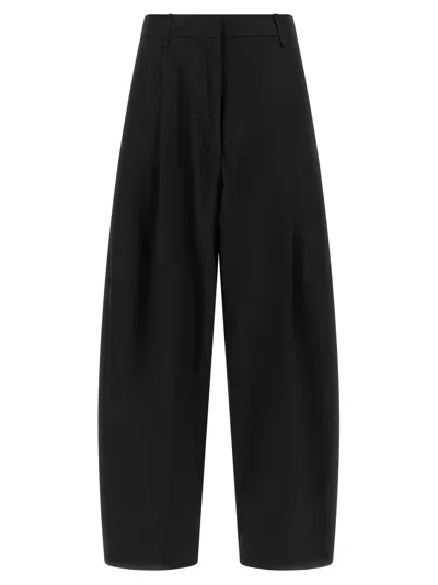 Nude Cotton Trousers In Black