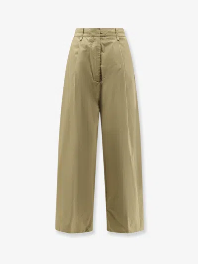 Nude Cotton Trousers In Brown