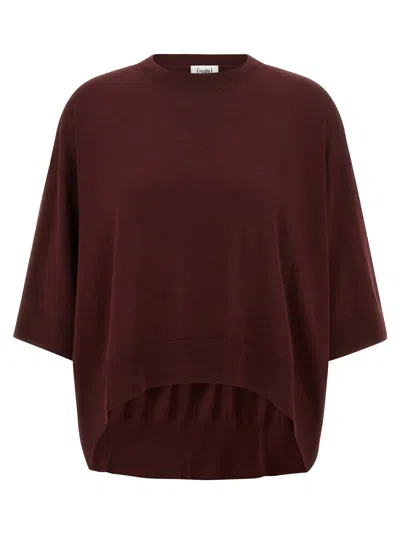 NUDE CROPPED WOOL SWEATER