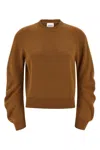 Nude Crew Neck Cuffed-sleeve Sweater In Brown