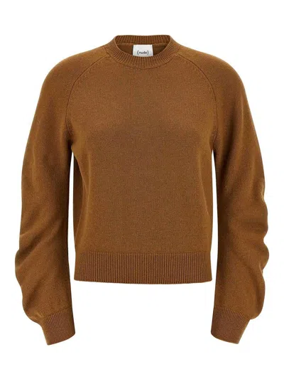NUDE CURVED SLEEVE SWEATER