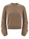 Nude Cuffed-sleeve Crewneck Sweater In Neutral