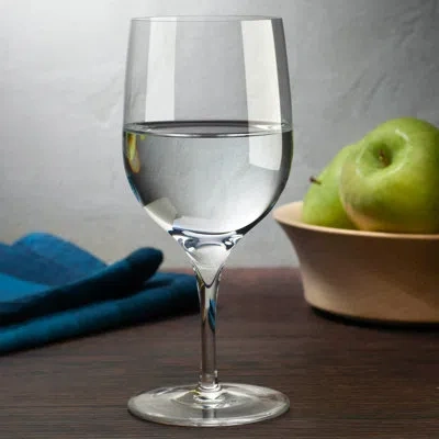 Nude Dimple Set Of 2 Lead Free Crystal Water Glasses In Clear