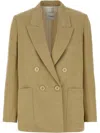 NUDE DOUBLE-BREASTED BLAZER