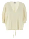 Nude Drawstring Sweatshirt In Neutrals