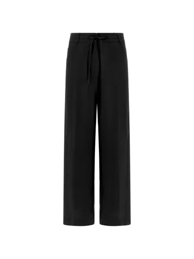 Nude Drawstring Trousers In Black
