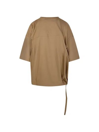 Nude Drawstring T-shirt In Gray