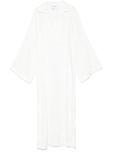 Nude Dresses In White