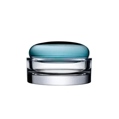 Nude Ecrin Lidded Vessel In Petroleum Green
