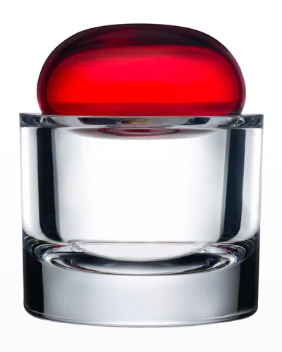 Nude Ecrin Small Lidded Vessel In Red