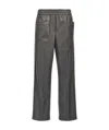 Nude Faux Leather Trousers Pants In Black