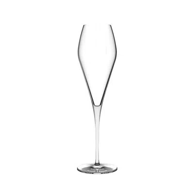 Nude Fantasy Set Of 2 Lead Free Crystal Champagne Glasses 10 Oz. In Clear