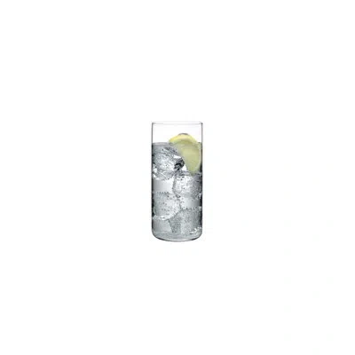 Nude Finesse Set Of 4 Crystal High Ball Glasses In Clear