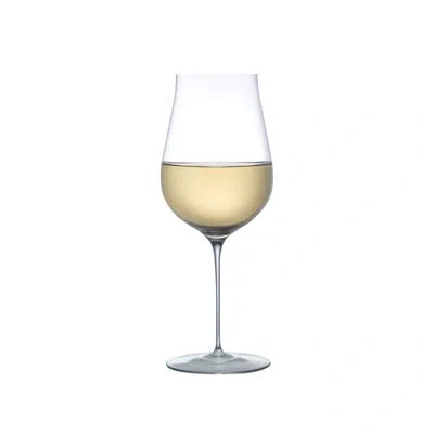 Nude Ghost Zero Tulip 14 Oz. Crystal White Wine Glass In Clear
