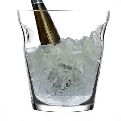 Nude Glacier Lead Free Crystal Champagne Bucket In Clear