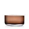 Nude Glass Blade Petroleum Green Wide Vase In Brown