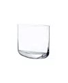 Nude Glass Blade Vase In Clear