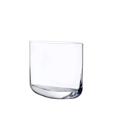 Nude Glass Blade Vase In Clear