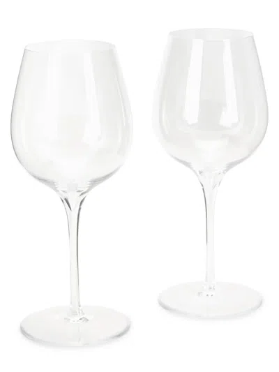 Nude Glass Dimple 2-piece Red Wine Glass Set In Transparent
