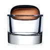 Nude Glass Ecrin Large Glass Lidded Vessel Storage Box In Caramel
