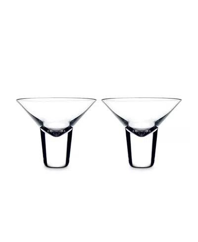 NUDE GLASS GRAVITY MARTINI COCKTAIL GLASSES, SET OF 2