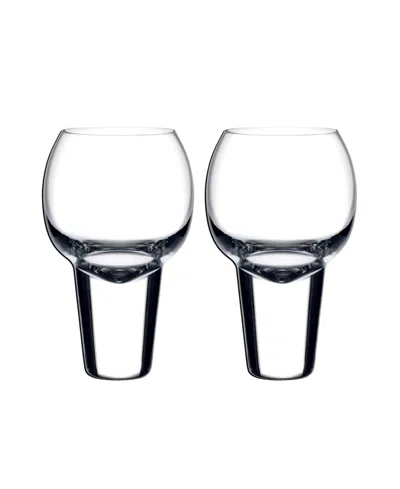 Nude Glass Gravity Medium Cocktail Glasses, Set Of 2 In Clear