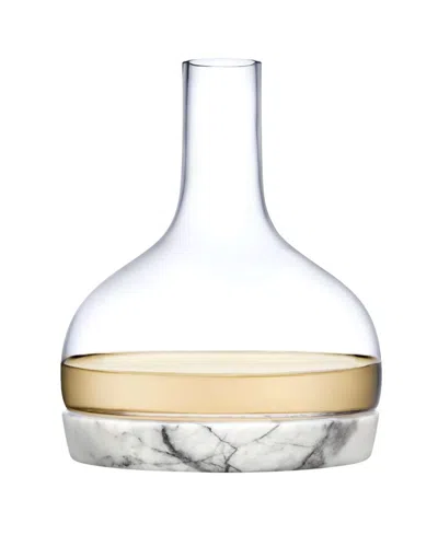 Nude Glass Jazz Wine Decanter With Marble Base, 77 Oz. In Clear