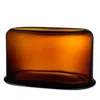 Nude Glass Layers Vase In Amber