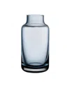 Nude Glass Large Magnolia Vase In Steel Blue
