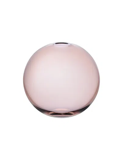 Nude Glass Medium Mars Vase In Apricot
