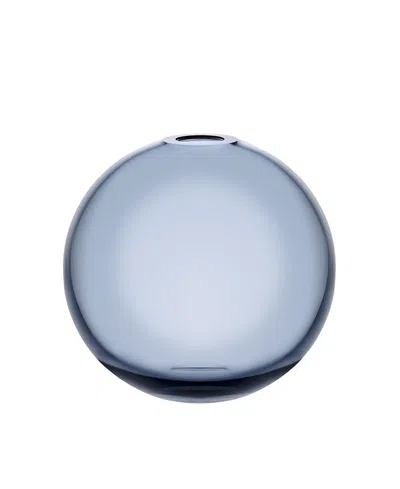 Nude Glass Medium Mars Vase In Steel Blue