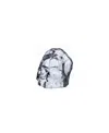 Nude Glass Small Memento Mori Faceted Skull In Clear