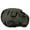 Nude Glass Memento Mori Skull Bowl, Small In Smoke Gray