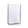 Nude Glass Mist Tall Vase In Clear