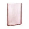 Nude Glass Mist Tall Vase In Dusty Rose