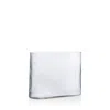 Nude Glass Mist Wide Vase In Clear
