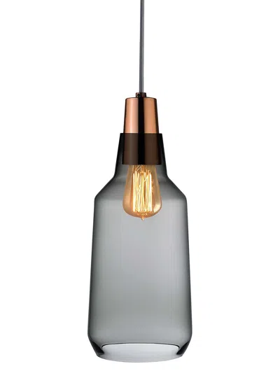 Nude Glass Mono Crystal Lamp In Gray