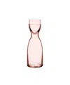 Nude Glass Mr. & Mrs. Large Bedside Water Set, Dusty Rose In Pink