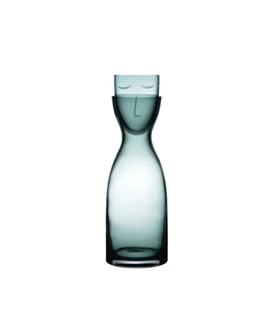Nude Glass Mr. & Mrs. Night Carafe, Tall In Green
