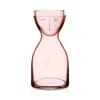 Nude Glass Mr. & Mrs. Small Bedside Water Set, Dusty Rose In Pink