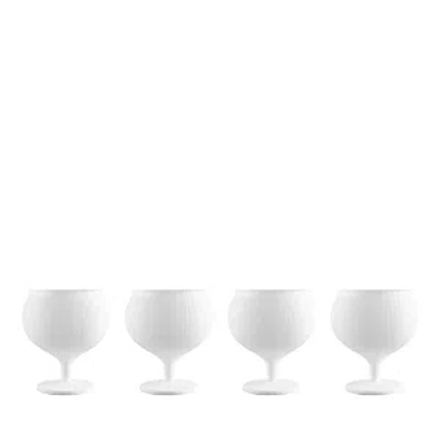 Nude Glass Omnia Bey Opal White Cognac Glasses, Set Of 4
