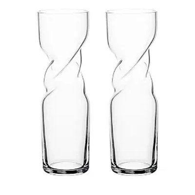 Nude Glass Omnia Twist Glasses, Set Of 2 In White
