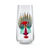 Nude Glass Rock & Pop Mirage Highball Glasses, Set Of 4 In Clear