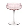 Nude Glass Round Up Dusty Rose 2-piece Coupe Glass Set In Light Pink