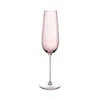 Nude Glass Round Up Dusty Rose Champagne Flutes, Set Of 2 In Light Pink