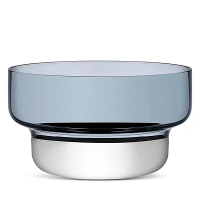 NUDE GLASS SMALL CONTOUR BOWL, STEEL BLUE
