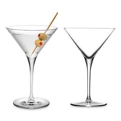 Nude Glass Vintage Martini Glass, Set Of 2 In Clear